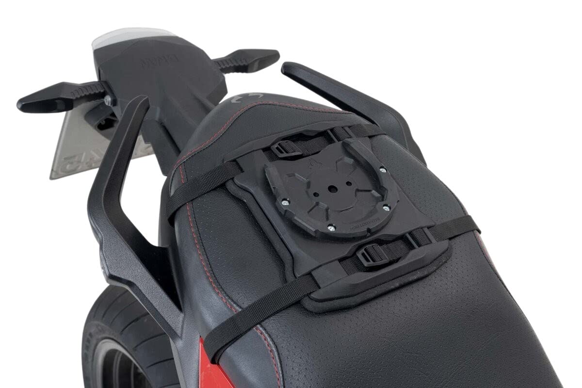 SW-MOTECH Akcesoria Motocykl Tank Plecak Quick Lock Quick-Lock PRO Adapter Pierścień na ławkę, Unisex, Uniwersalny, Na wszystkie pory roku, Plastik, Czarny