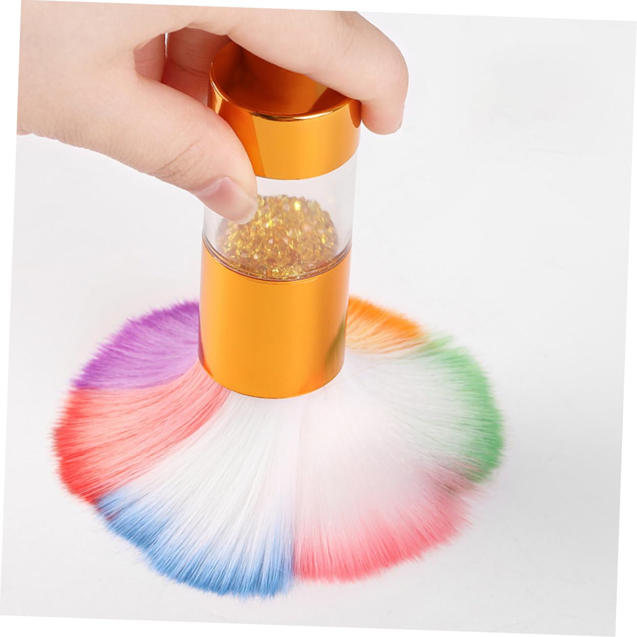 minkissy 6piezas Pinceles De Maquillaje Para Mango De Brillo Brochas Para Limpiar Uñas y Aplicar Maquillaje De Para Cuidado De Uñas