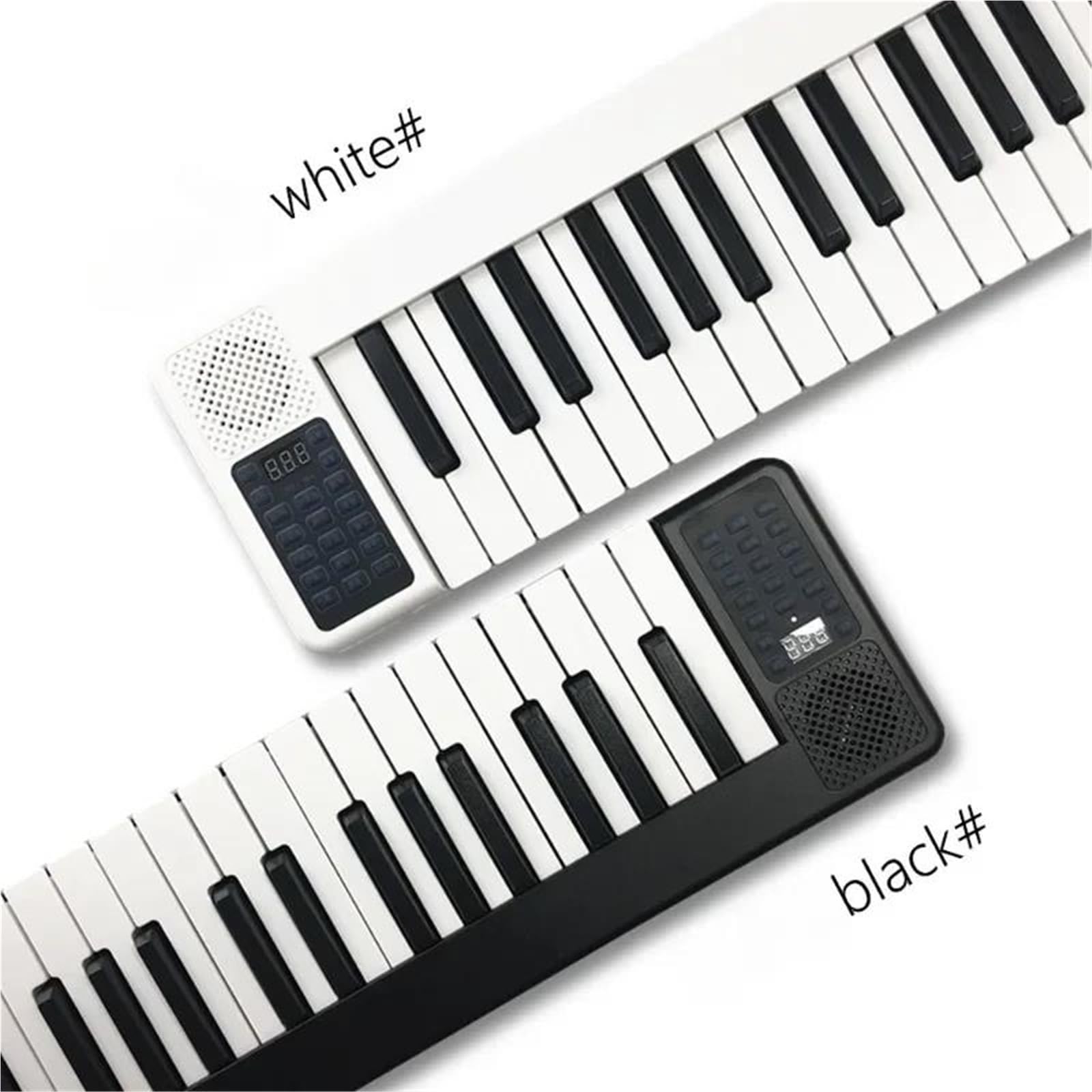 Tastiera Digitale Per Principianti Pianoforte Elettronico 88 Tasti Professionale Pieghevole Portatile Pianoforte Musicale Principiante Pratica Suonare Uno Strumento Musicale(Black)