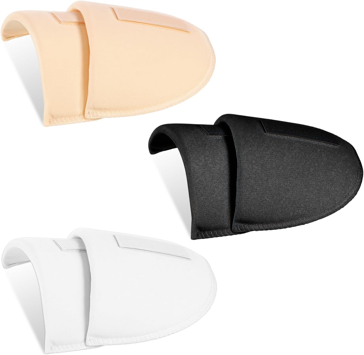3 Pairs Shoulder Pads for Womens Clothing, Anti-Slip Detachable Hombreras para Ropa Mujer No-Sewing Required Breathable Set-in High Low Sponge Pad Men Blazer Clothes Sewing Accessories
