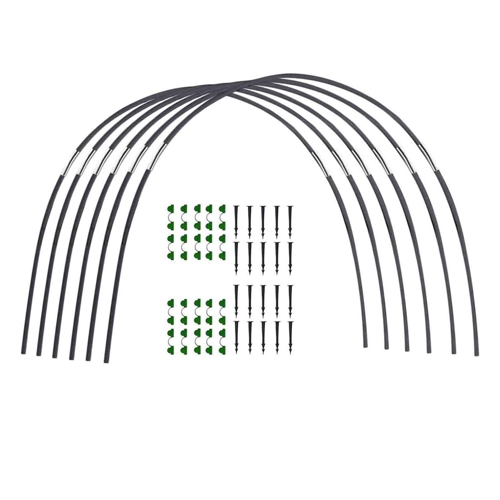 Garten Hoops for Netting Tunnel Gewächshaus Rahmen Flexible Arch Ernte Schutz for Bauernhof für Hochbeet(30PCS)