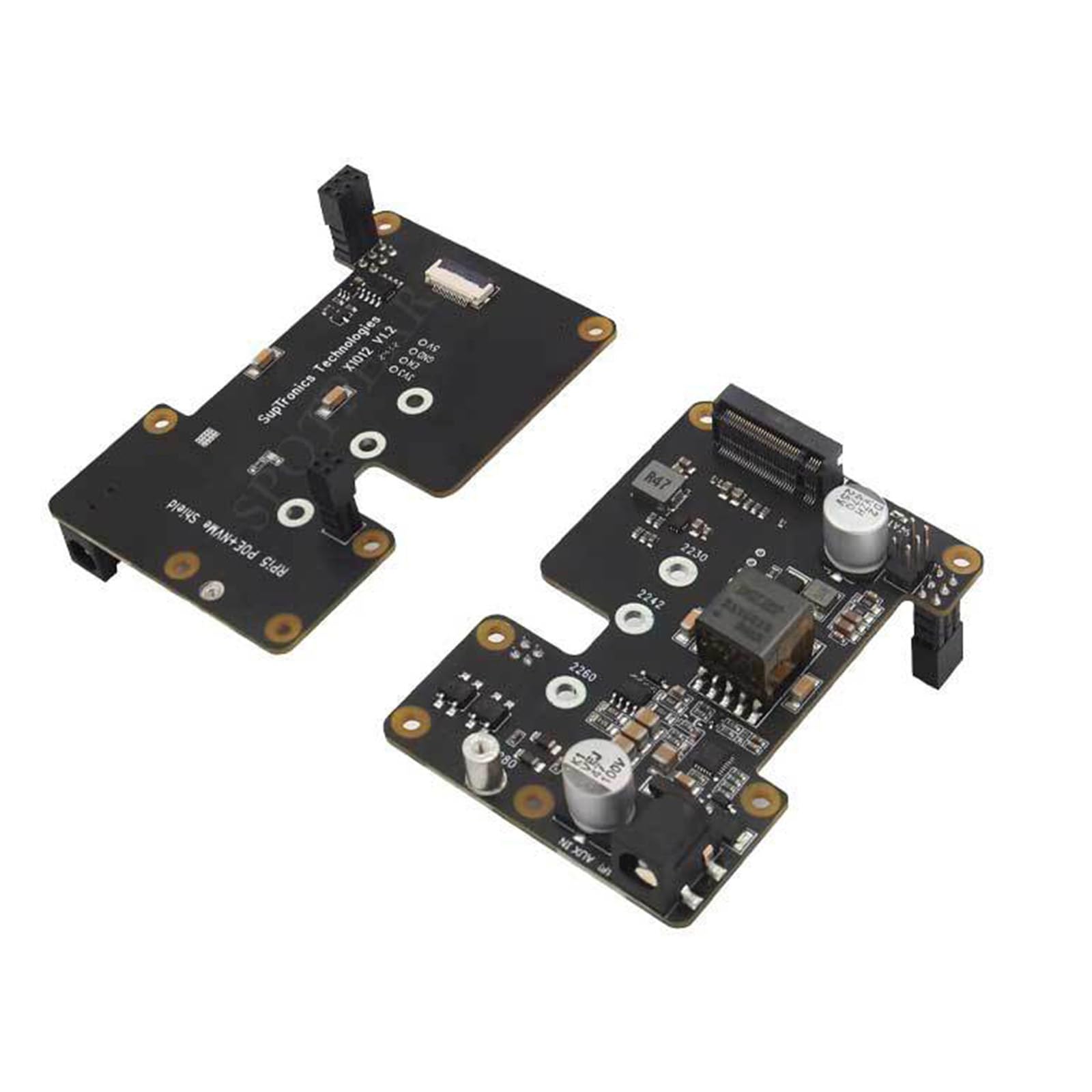 Generisch X1012 - Scheda di espansione Power Over Ethernet, inferiore, impiallacciatura | Scheda disco PCIe a NVMe States per 2230 / 2242 / 2260 / 2280, modulo di espansione Ethernet per 5, supportato
