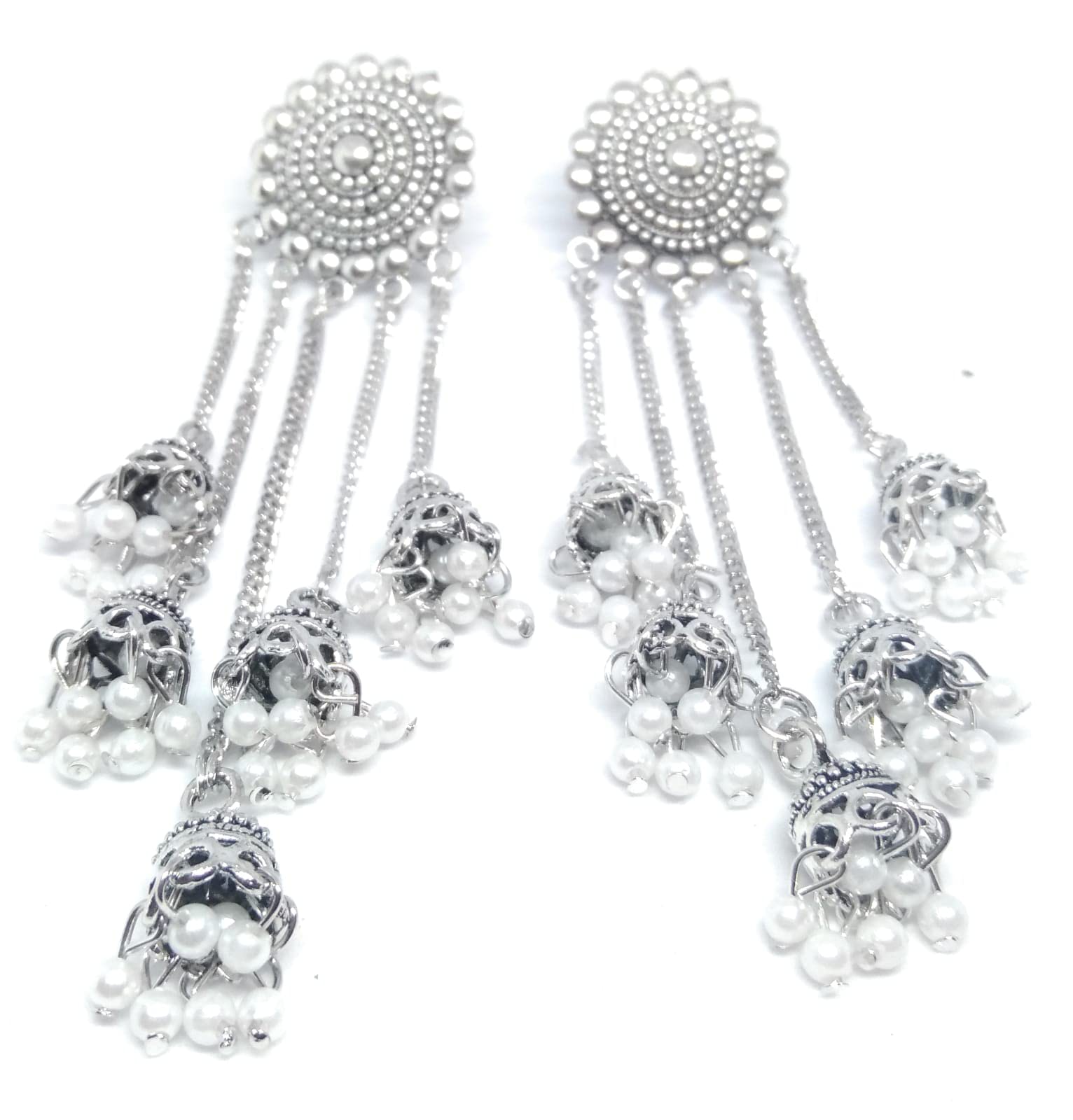 Sharalle Exquisite Oxidised Afghani Earrings: Western Vintage-inspired Womens Jewelry, Perfect for Girls (B0BT86D9JG) Amazon Price History, Amazon Price Tracker