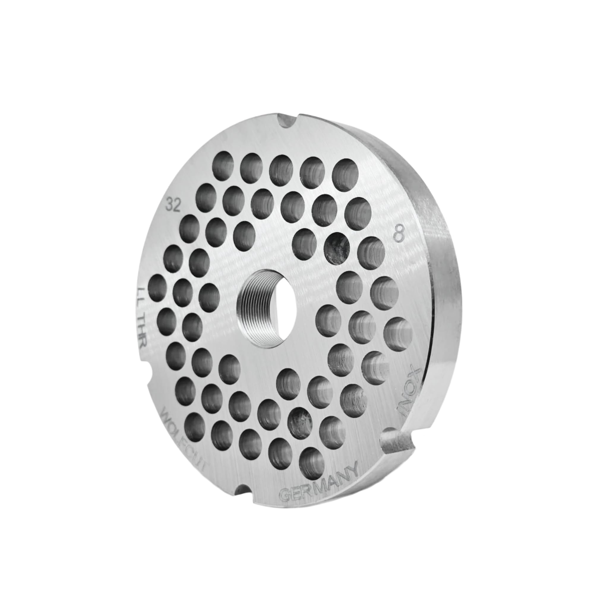 Wolfcut Inox Longlife - Cuchillas para picadora de carne (4 ranuras y roscadas, repuesto para/compatible con todos los tamaños de picadora de carne estándar 32 – 8,0 mm)