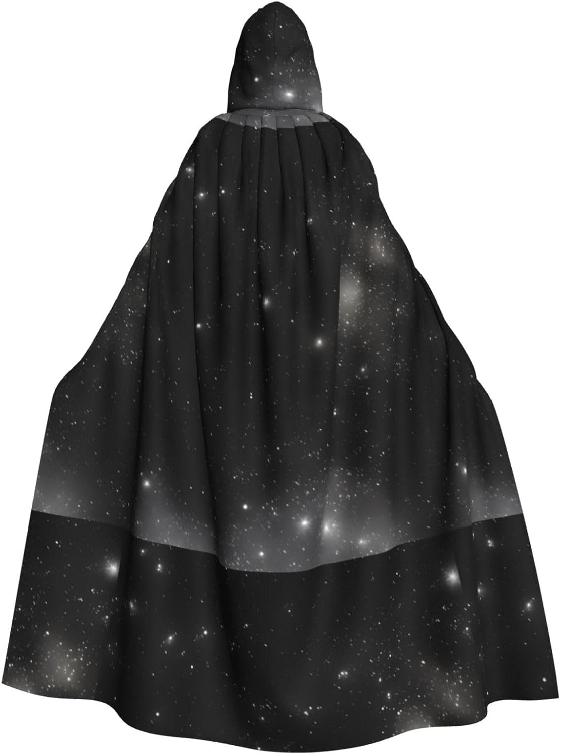 Black And White Galaxy Men Women Halloween Role Play Party Decoration Hooded Poncho