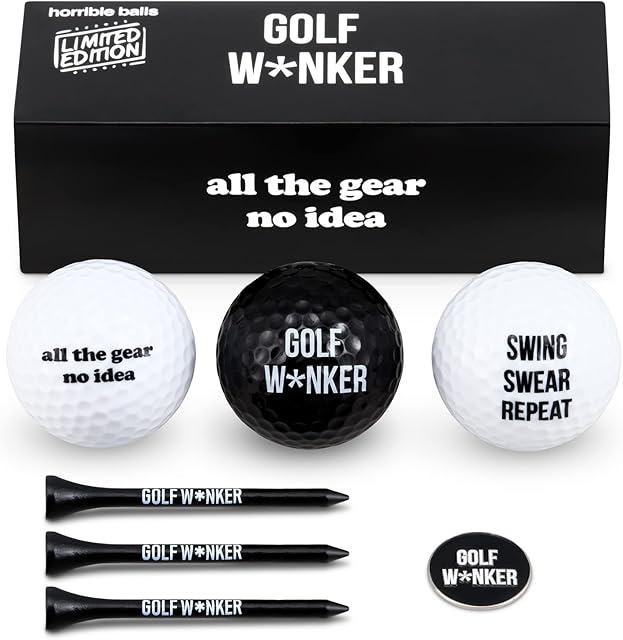 HORRIBLE BALLS Golf Funny Gift Sets- Funny Gag Novelty Present For Him For Golfers
