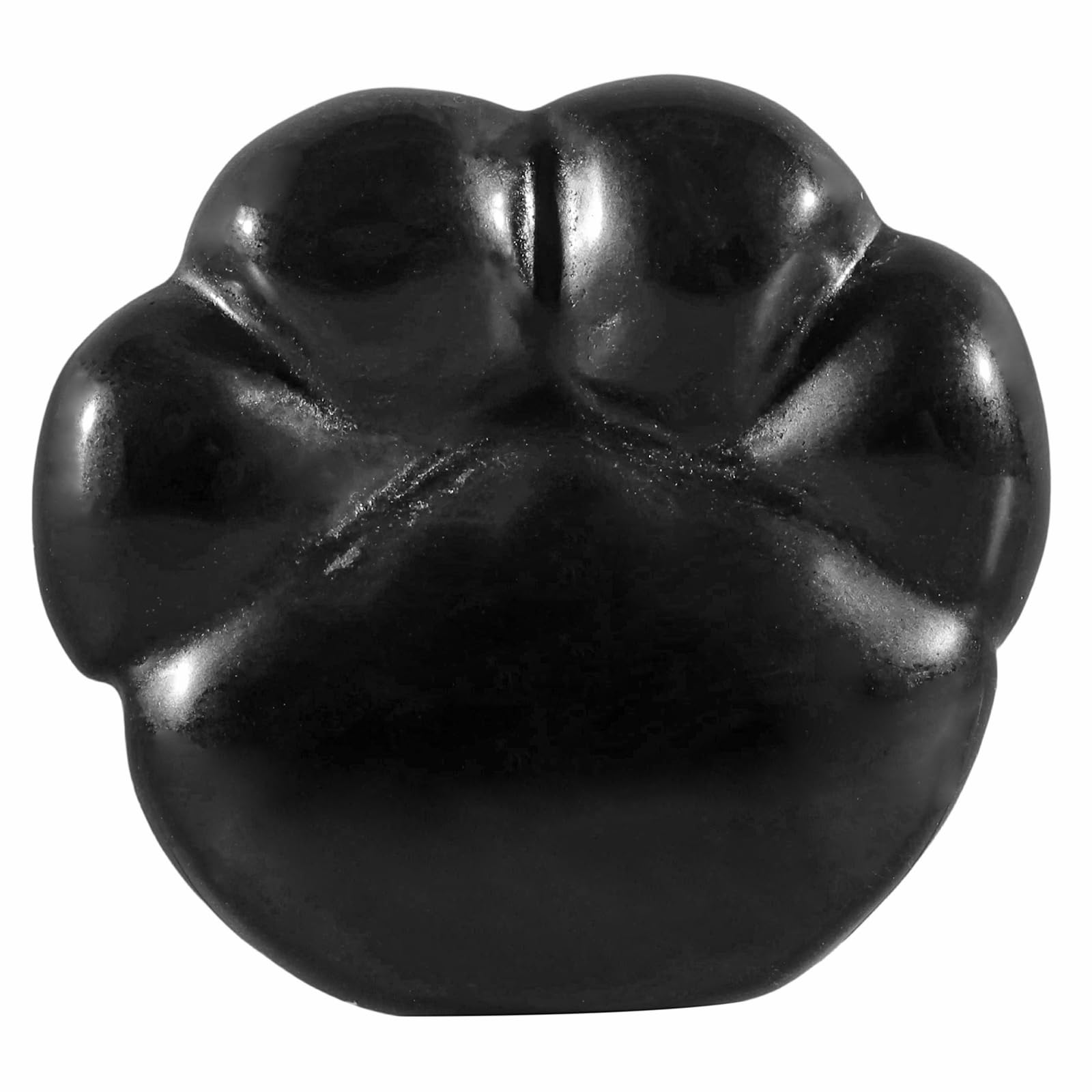 Statue patte de chat en obsidienne noire, cadeau bien-être unique
