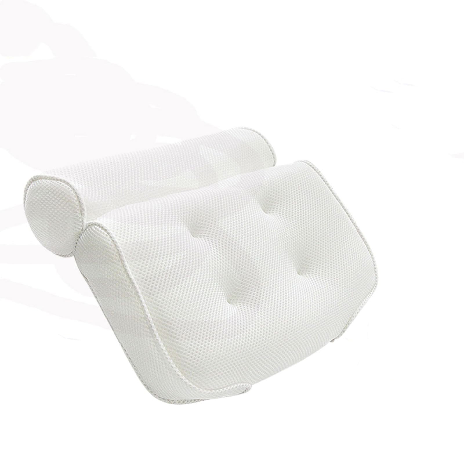 Coussin de bain Healvian blanc avec ventouses pour confort du spa à domicile