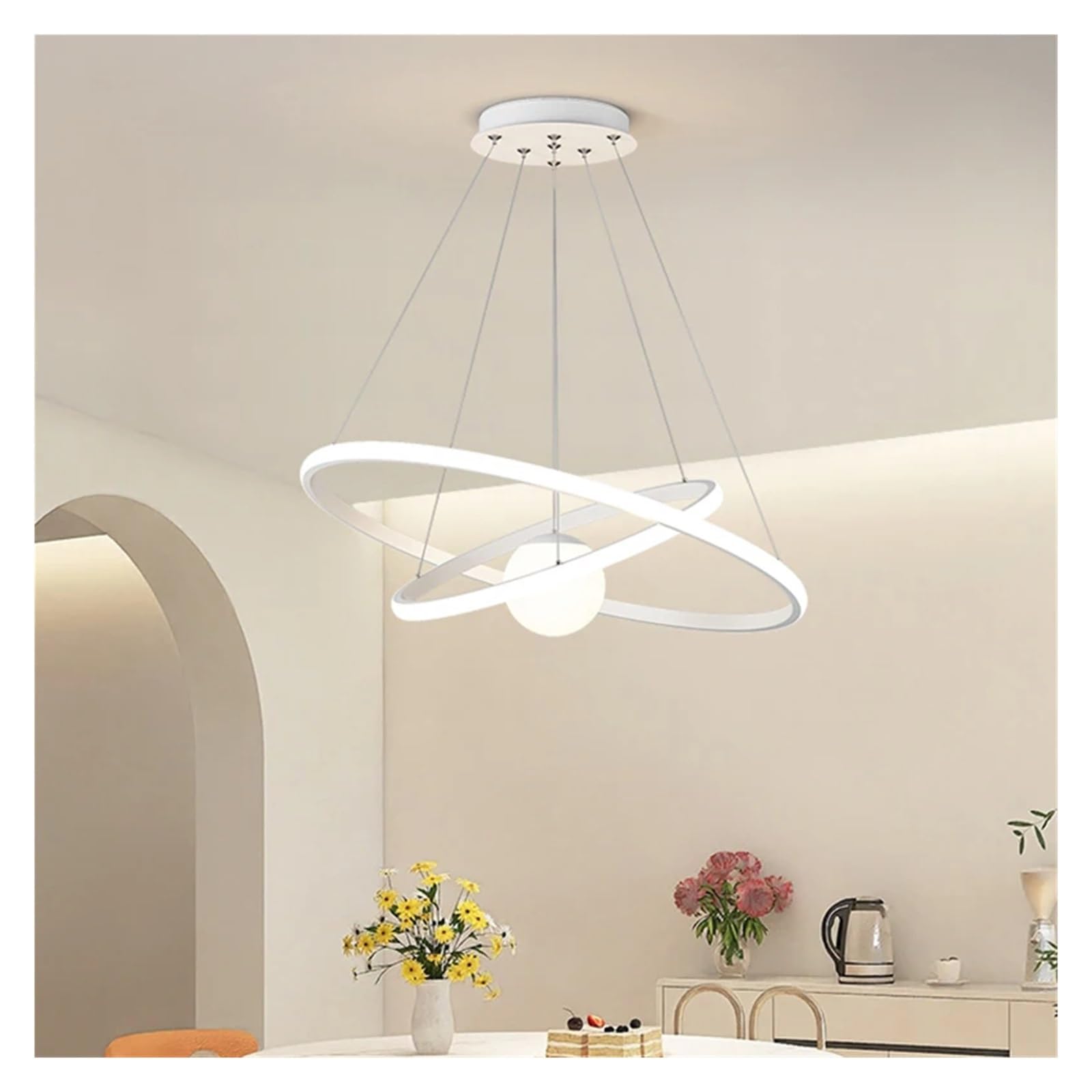 Suspension moderne salle à manger et lampe suspendue contemporaine LED