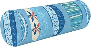Cojín redondo para tabla de surf, color azul