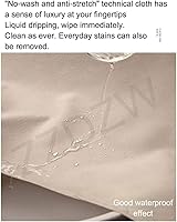 Vista 6 de Funda de cojín de sofá impermeable para mascotas, fundas de sofá y lavable para seccionales, funda protectora de sofá para perros, muebles