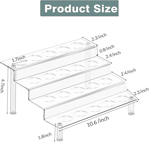 Miniatura 3 de LUGUNU Soporte acrílico para cápsulas de café de 4 niveles, organizador de tazas K, organizadores transparentes para encimera de oficina y cocina