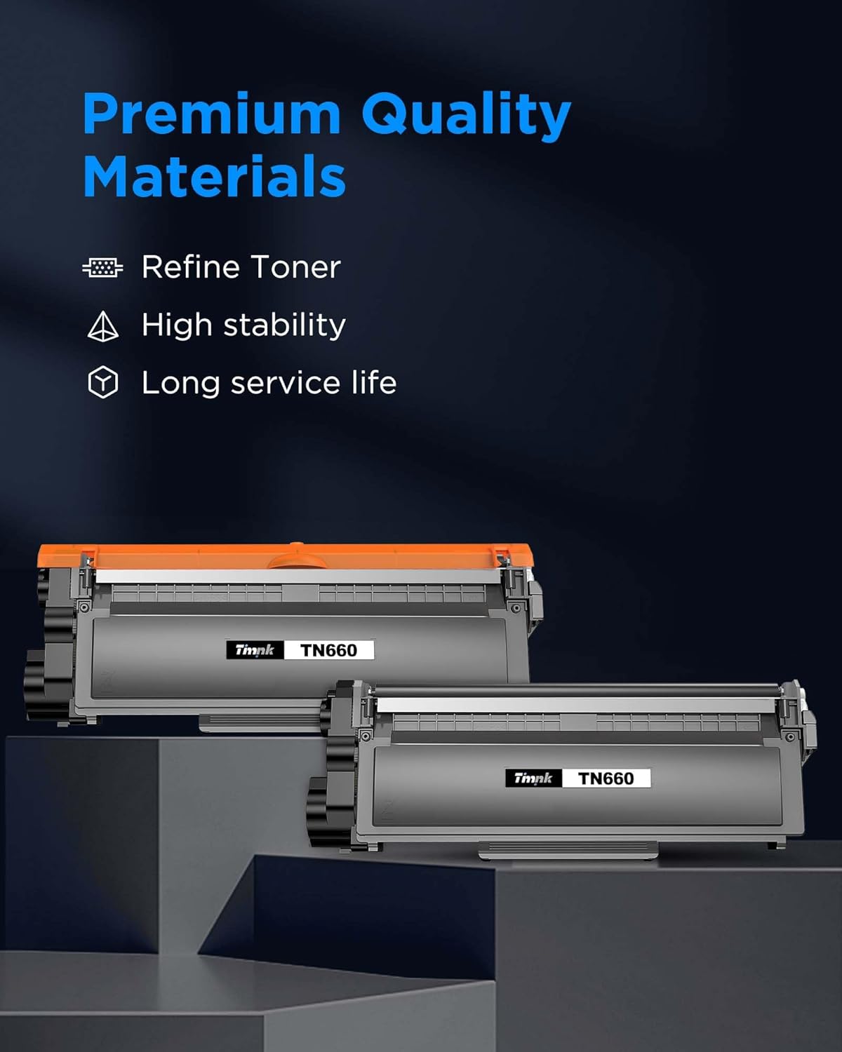 TN660 TN630 Toner Cartridge High Yield Compatible for Brother TN660 TN-660 TN630 TN-630 TN 660 for HL-L2300D HL-L2340DW HL-L2380DW MFC-L2740DW MFC-L2700DW MFC-L2680W 4 Black