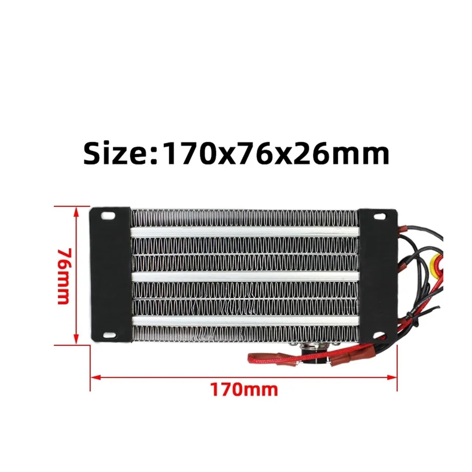 Calentador de Aire PTC de 17 x 7,6 cm con protección contra sobrecalentamiento, 110 V, 220 V, 1000 W, CA/CC, Elemento Calefactor cerámico Aislado, 126A3(220V 1000W)