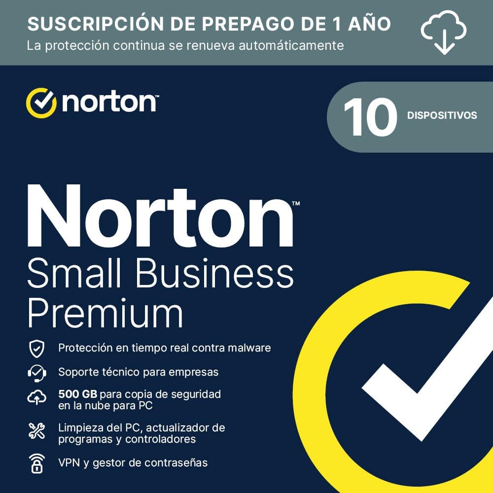 Norton Small Business Premium| 10 dispositivos |12 meses ren