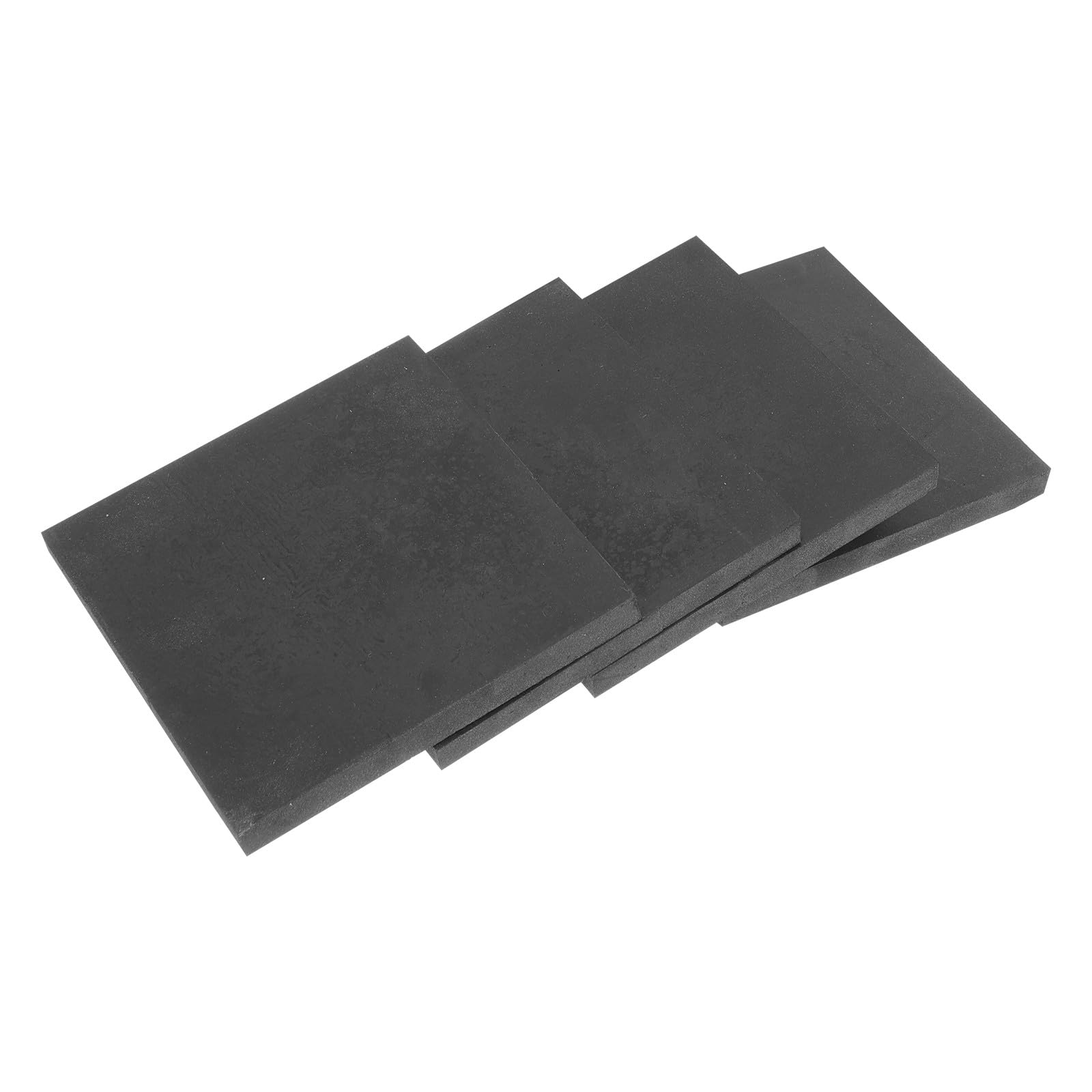Bloques de goma antivibración negros para electrodomésticos y muebles, pack de 4