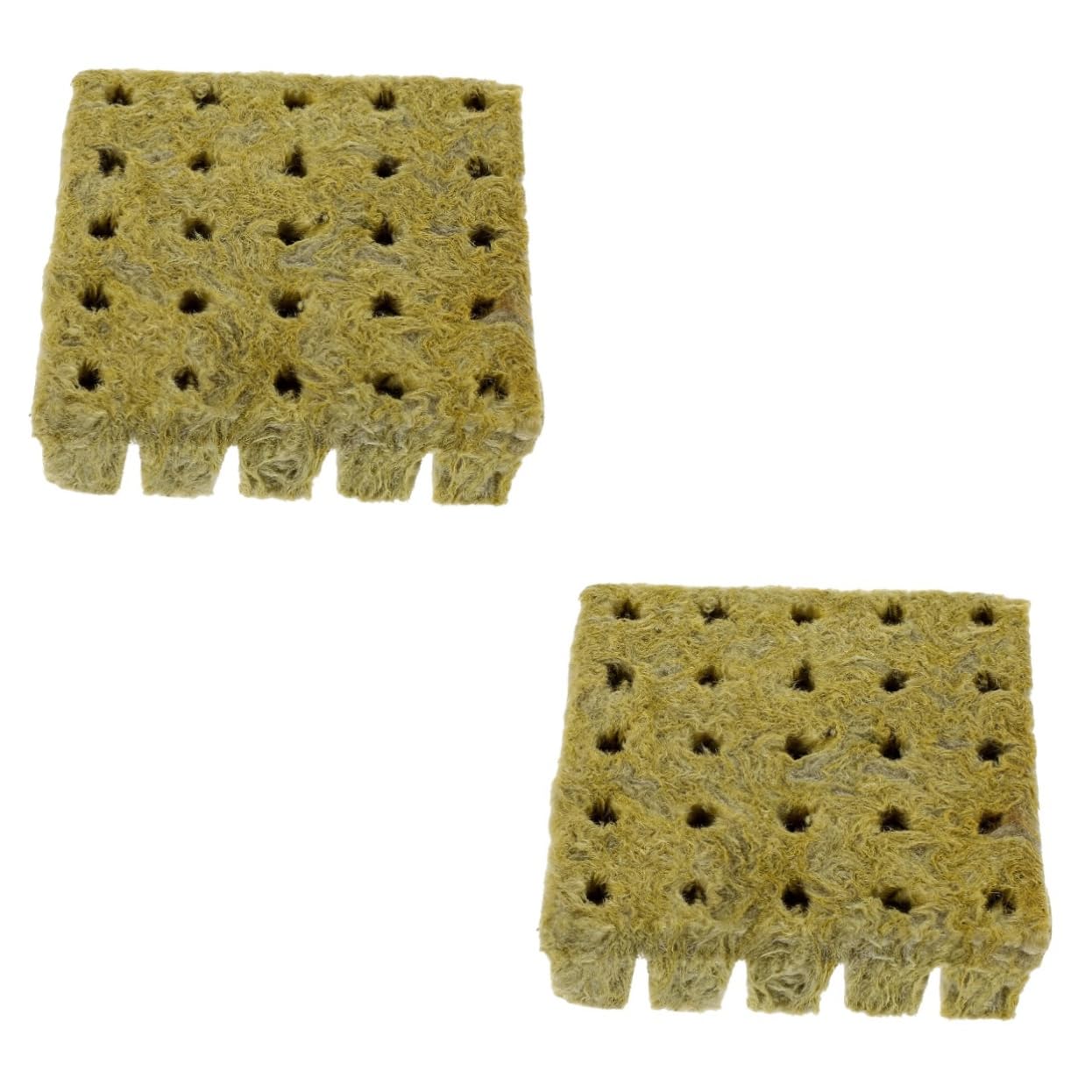 Didiseaon 2 Set Blocco di Piantine Blocco Fuori Suolo Idro Blocco di Coltivazione Spine Cubetti di Coltivazione Fuori Suolo Blocco Agricolo Lana di Roccia 100 Pezzi * 2