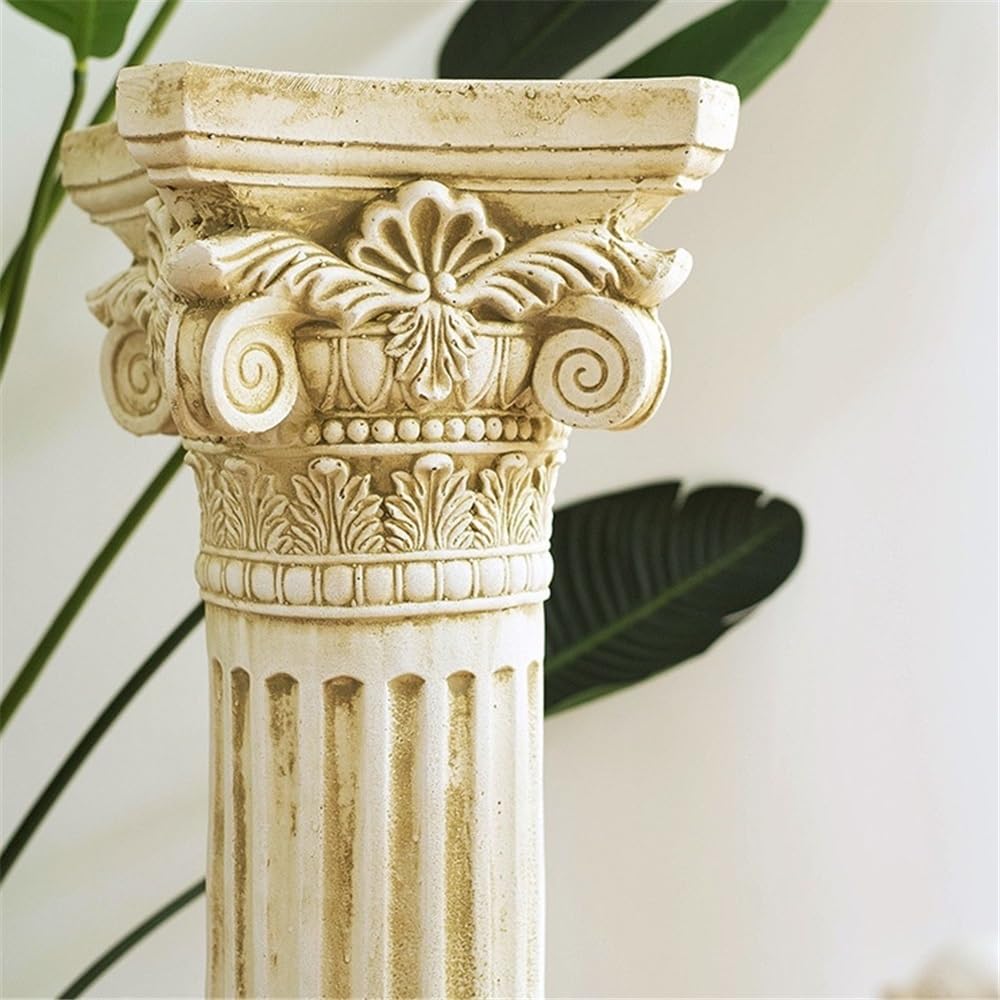 Piedistalli espositivi Colonna decorativa in stile retrò europeo, antica colonna romana, base for espositore da giardino creativa for statue, piante o vasi