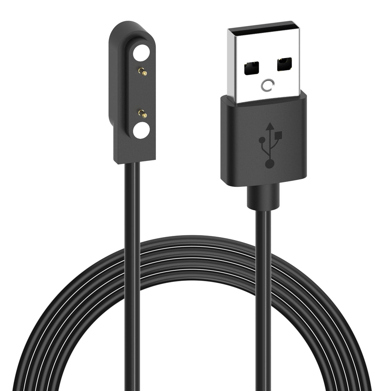 Cavo Ricarica Magnetico Smartwatch - USB 5W 2-Pin 7.62mm Universale Nero - Foto 2