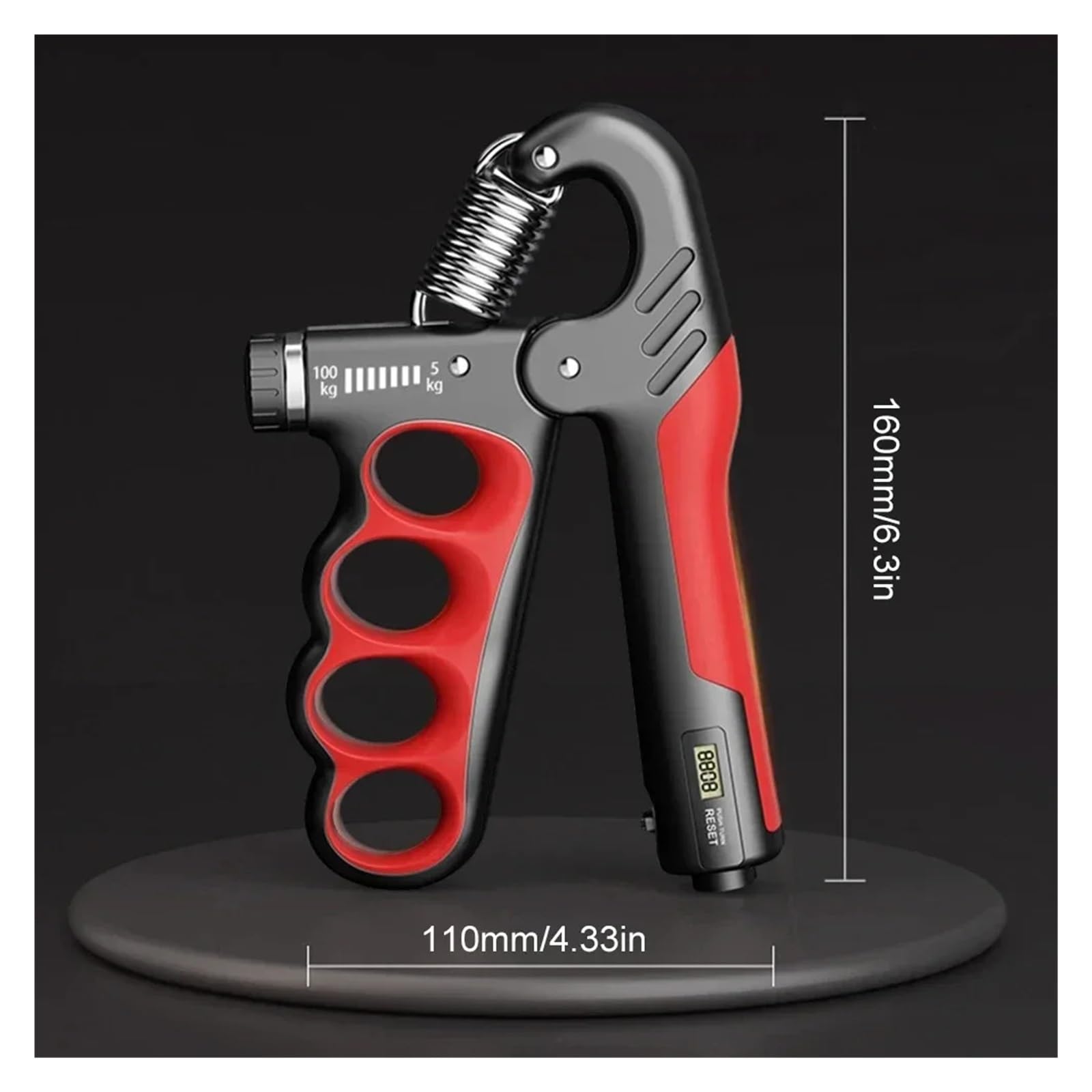 Fortalecedor de agarre, Fortalecedor de mano 5-120kg(Elec 5-100Kg-A2)
