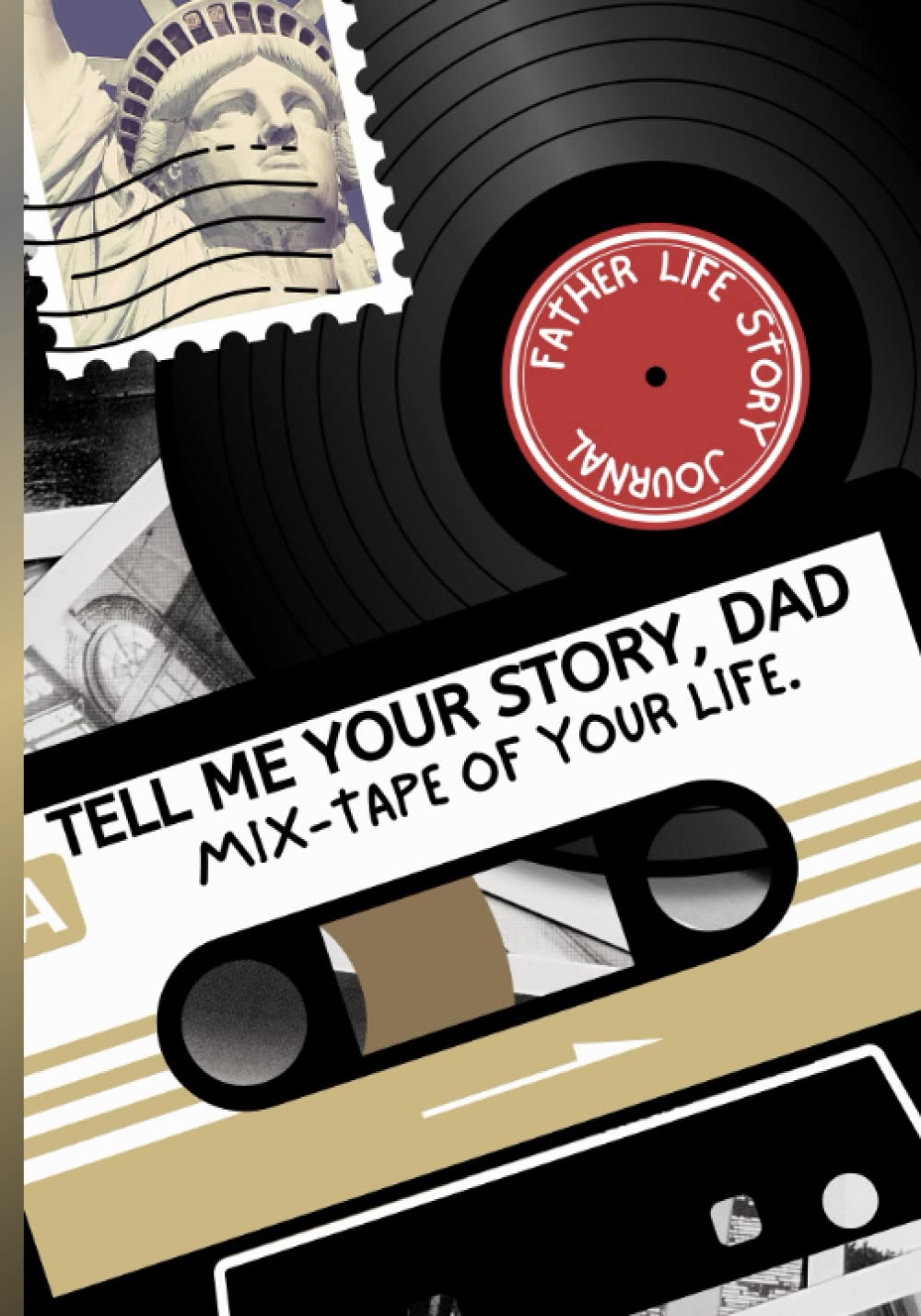 Tell Me Your Story, Dad: Life Story Journal For Father, Guided Memory Journal And Keepsake Book, Prompts For All Life Stages. Large Print.
