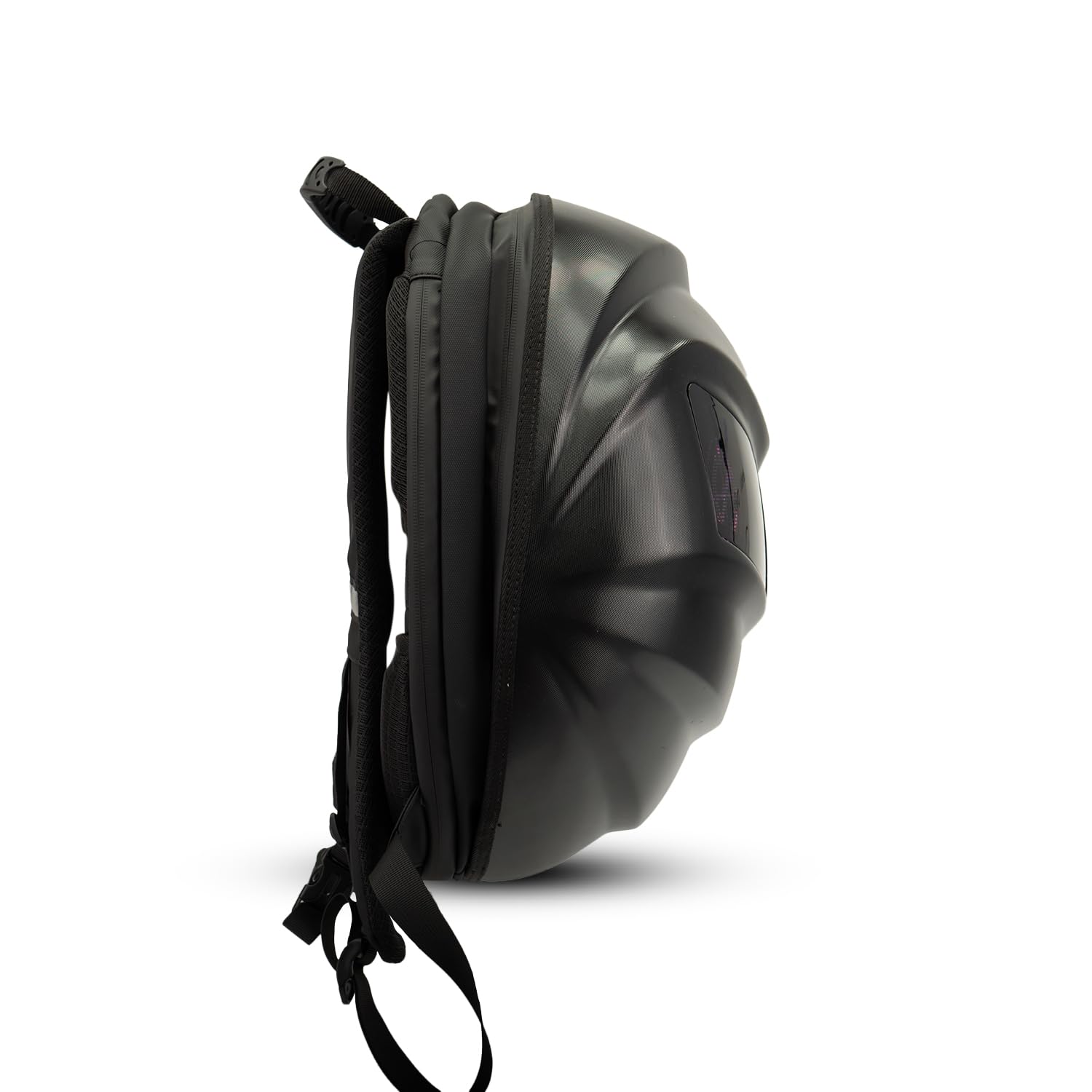 Woxter Mochila Led BLACK KNIGHT - Con Leds Programables, Compatibles con APP, Impermeable, Ciclismo, Moto y Patinetes Eléctricos, Bluetooth, para Cascos. 30 litros de capacidad