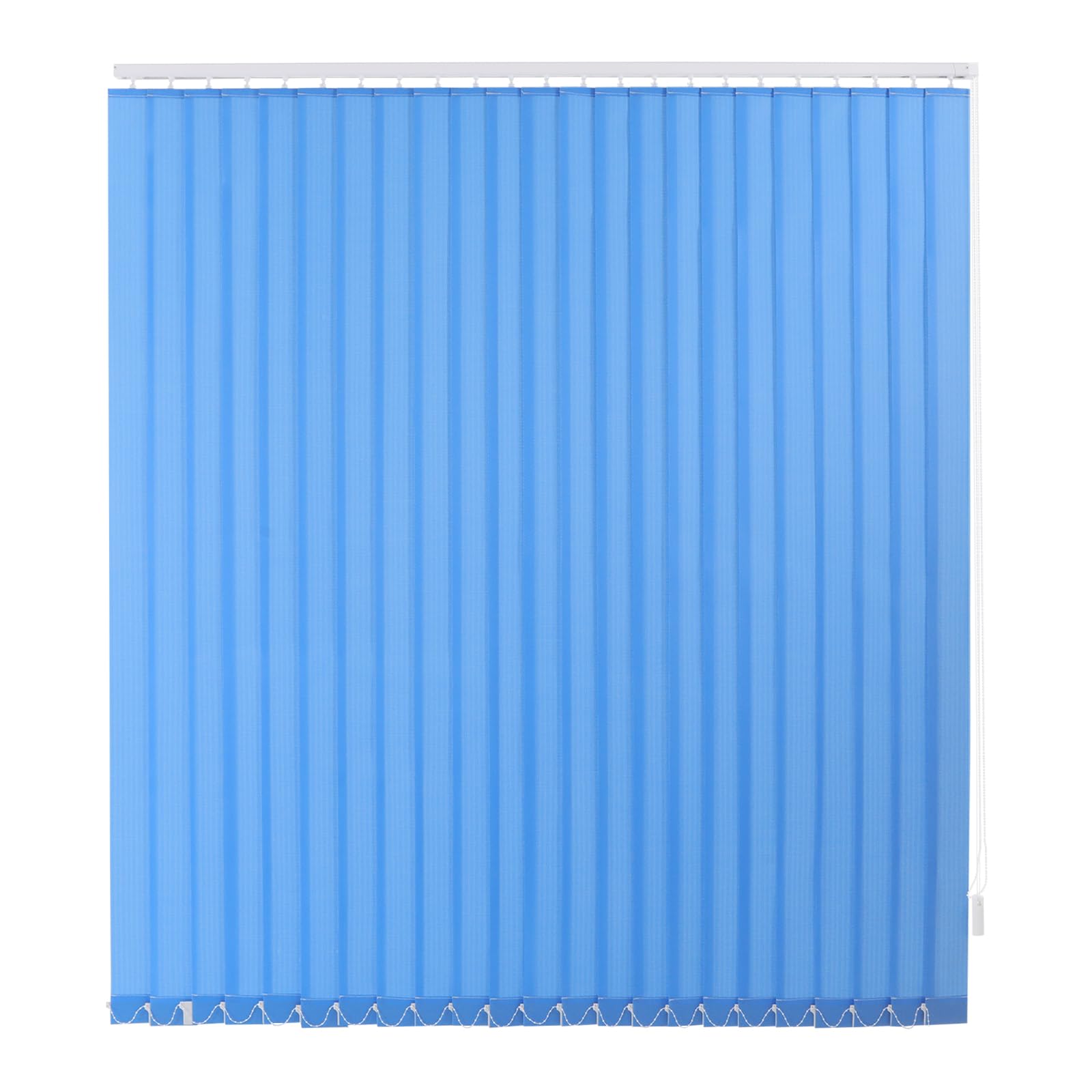 Vertikale Jalousien, Lamellenvorhänge, Moderne Verdunkelungsvorhang, Gestreift Schiebegardinen mit Befestigungshüllen für Zuhause, Schlafzimmer, Wohnzimmer, Büro 180 * 200cm (Blau)