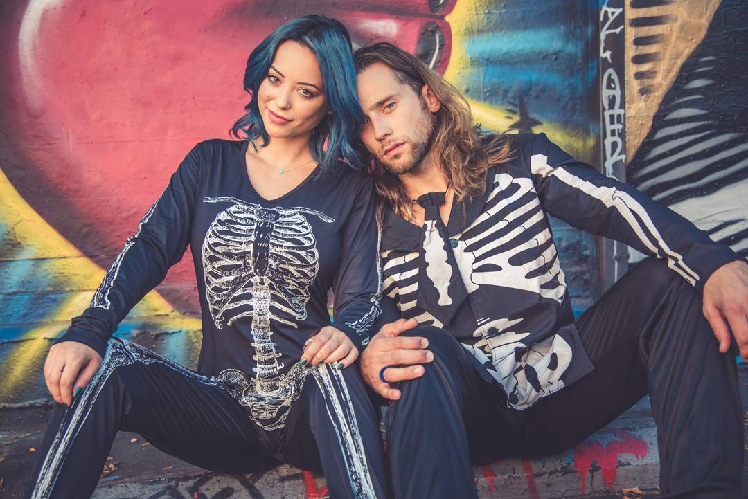 Women's, X-Ray Skeleton Costume, 3 Sizes