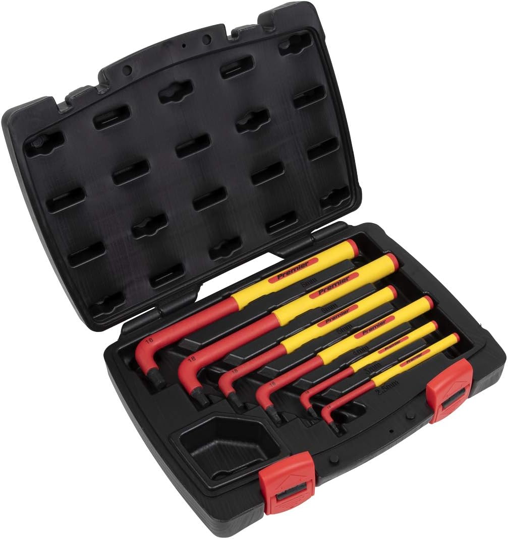 Sealey Ak7177 Hex Key Set 6Pc Extra-Long Vde