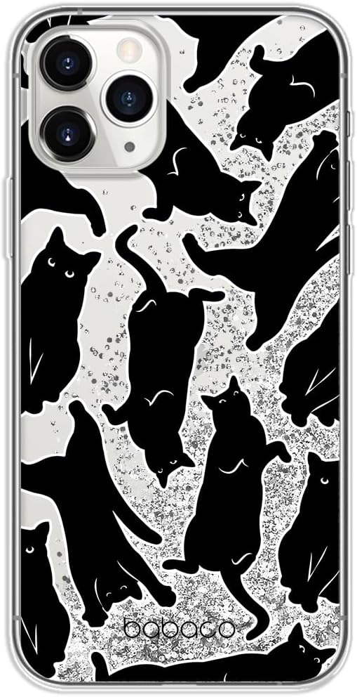 Babaco ERT Group Mobile Phone case for Apple iPhone 11 PRO MAX Original and Officially Licensed Pattern Cats 005 optimally adapted to The Mobile Phone, with Glitter Overflow Effect