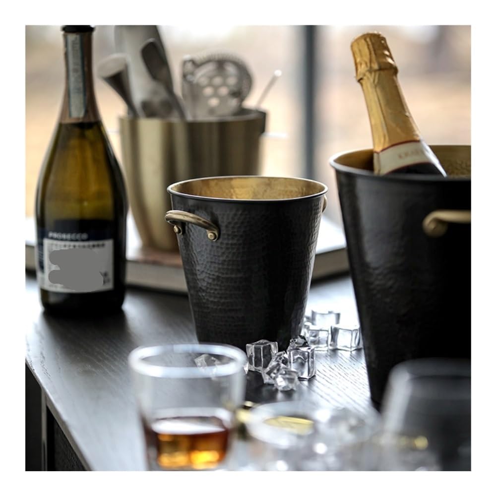 Secchiello per Il Ghiaccio Fusti di Rame for Vino e Birra, fusti di Ghiaccio Commerciali for Uso Domestico Secchielli per Il Ghiaccio per Feste(L)