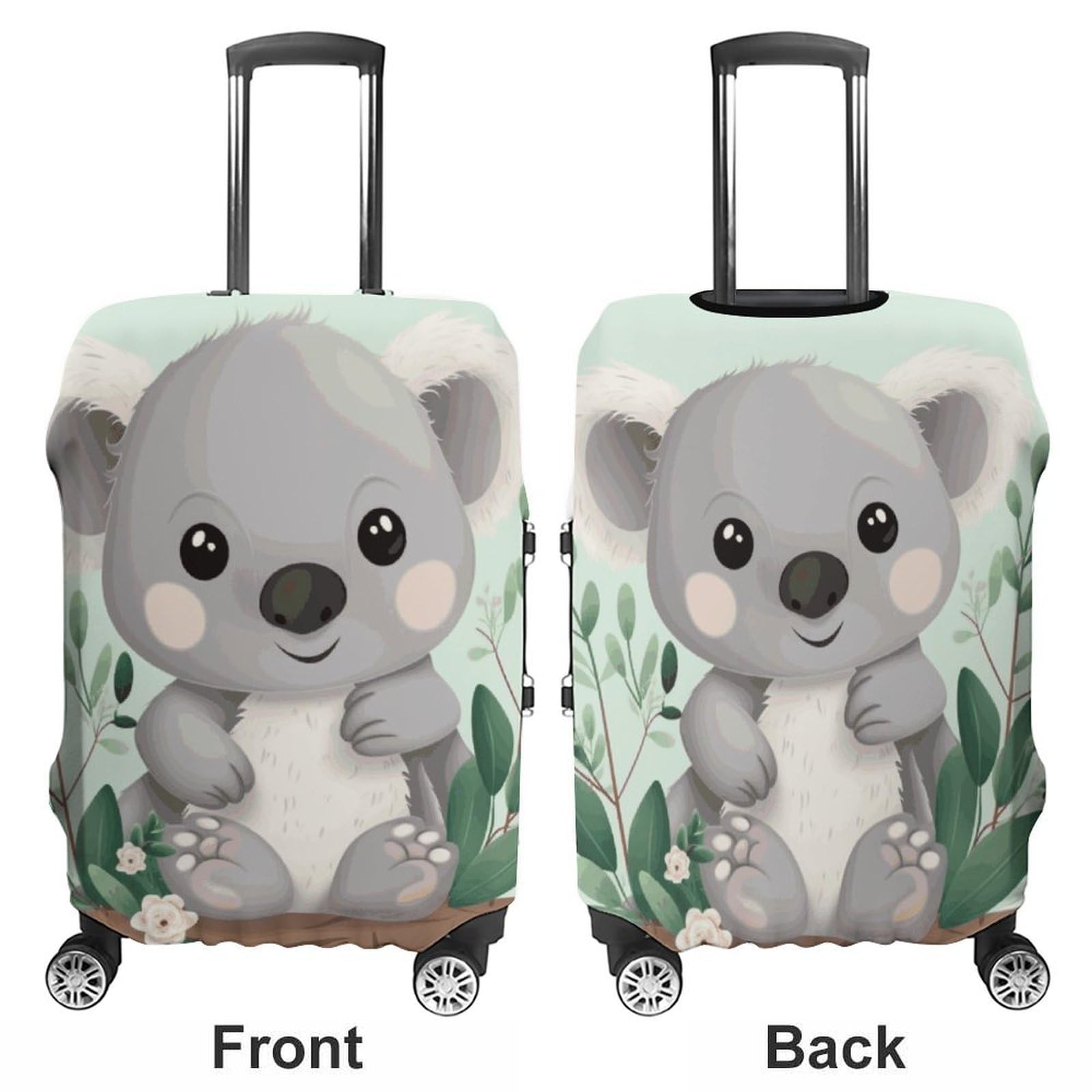 Koala, copertura per valigia, semplice e generosa, antipolvere, lavabile, resistente ai graffi, per valigie da 48-81 cm, Stile:, XL, Custodia per bagagli