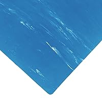 Vista 1 de NoTrax Sanitop 470 tapete de drenaje antifatiga, de hule, para áreas húmedas, Azul, 1