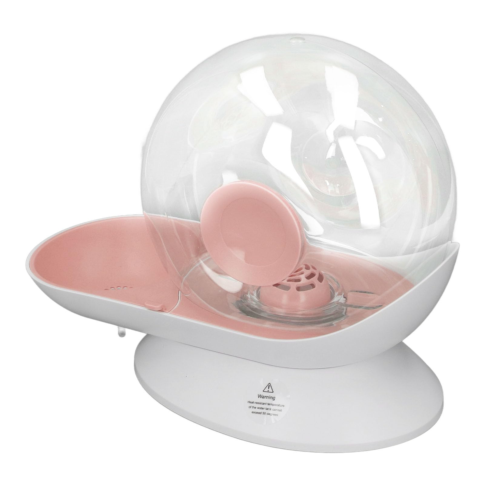 Alomejor pet water fountain,automatic large capacity pink pet fountain for home office travel gifts for pet owners
