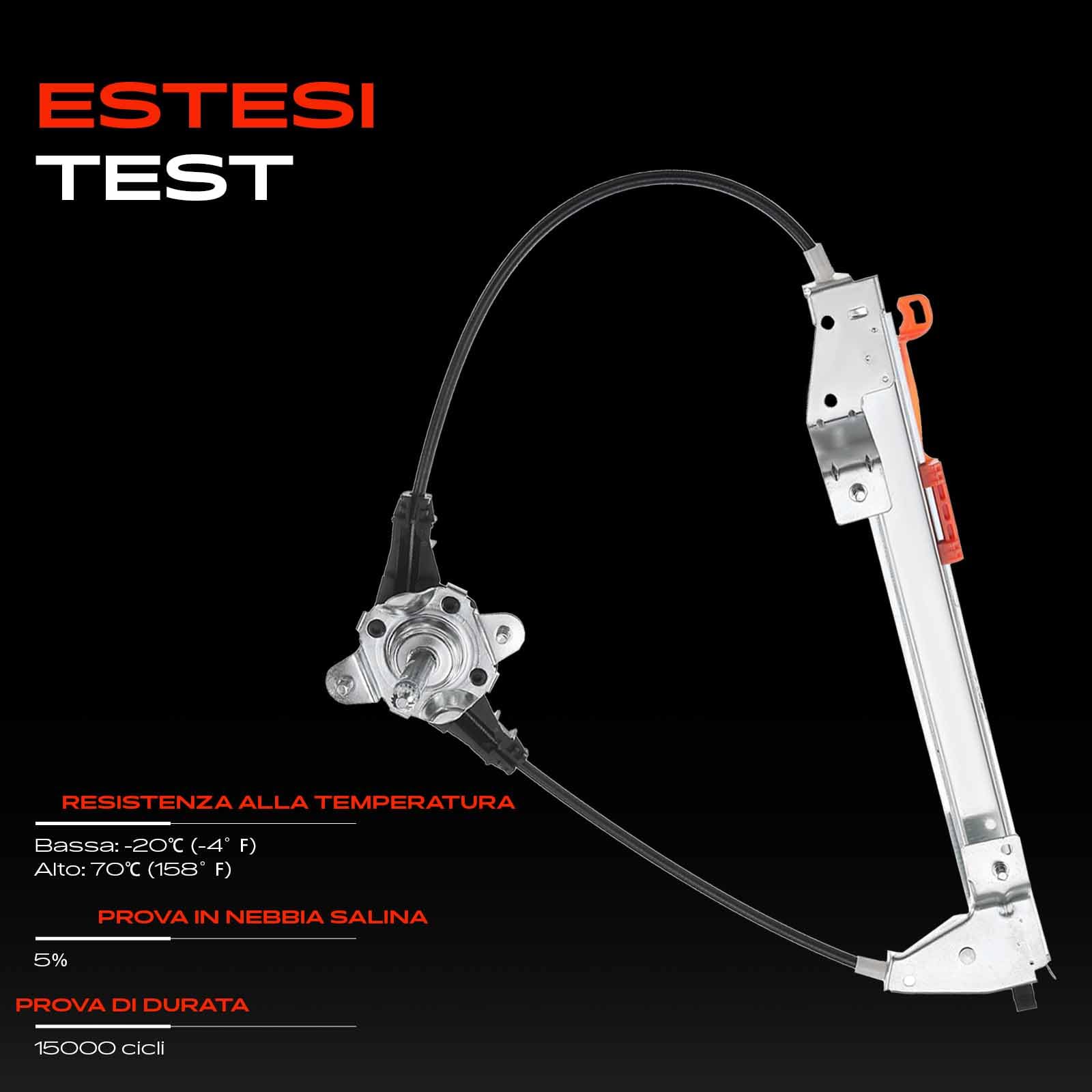 Frankberg Alzacristallo Meccanismo alzacristallo Manuale Posteriore sinistro senza piastra 4/5-Porte Compatibile con Punto Evo 199 Grande Punto 199 Replace# 51723324