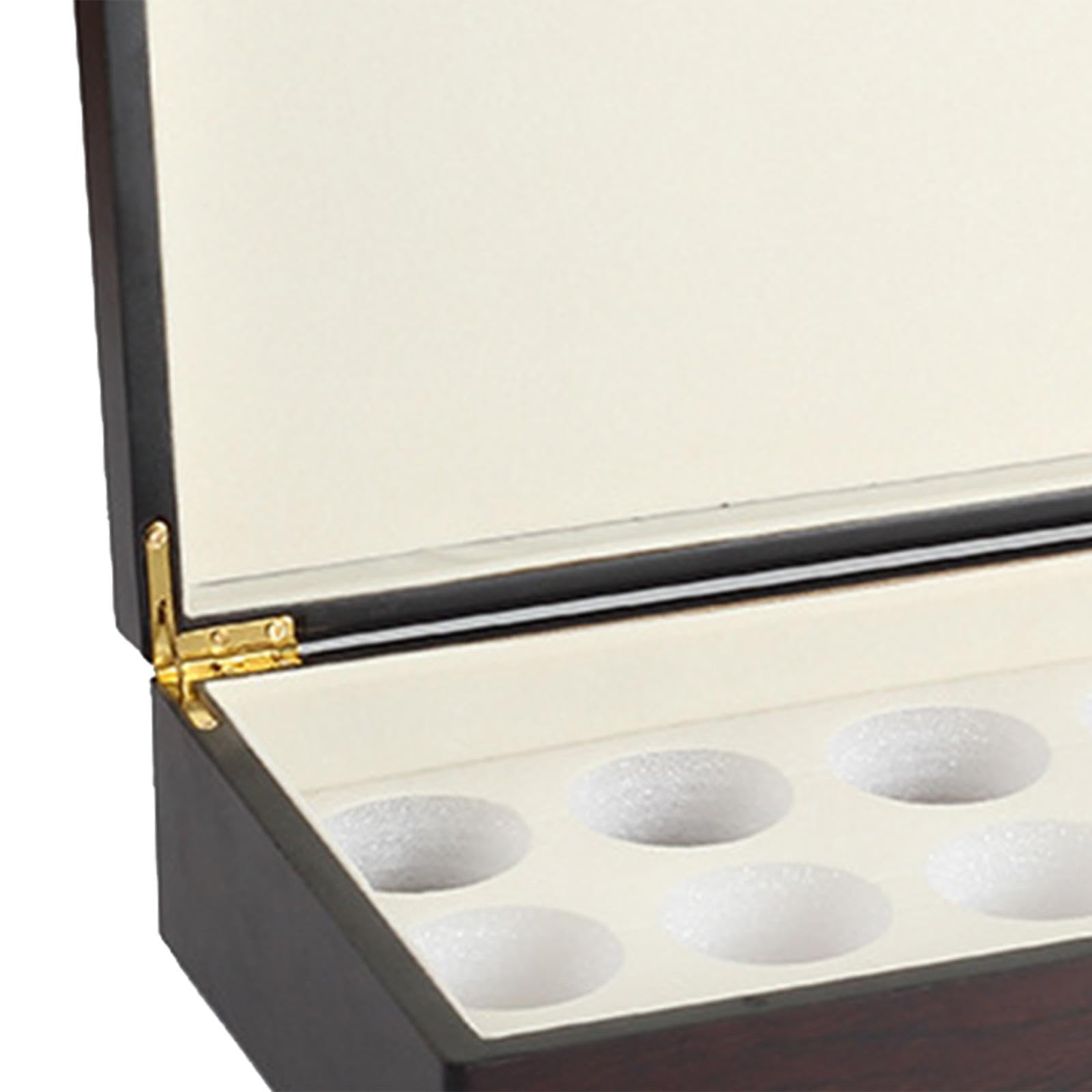 Scatola Da Tè in Legno, Porta Bustine di Tè con Coperchio, Scatola in per Caffè, Porta Gioielli per Scrivania, Piano di Lavoro, Cassetto, Organi