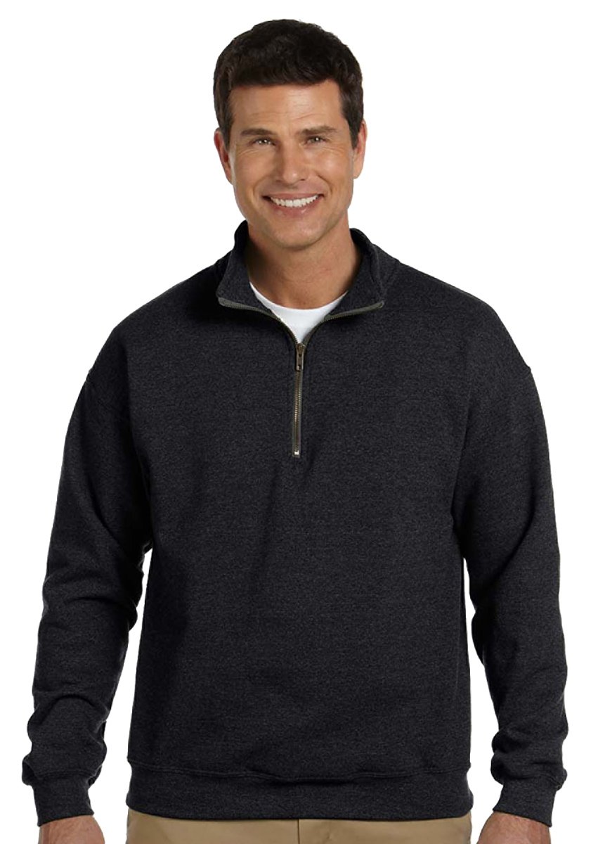 Adult Fleece Quarter-Zip Cadet Collar Sweatshirt, Style G18800