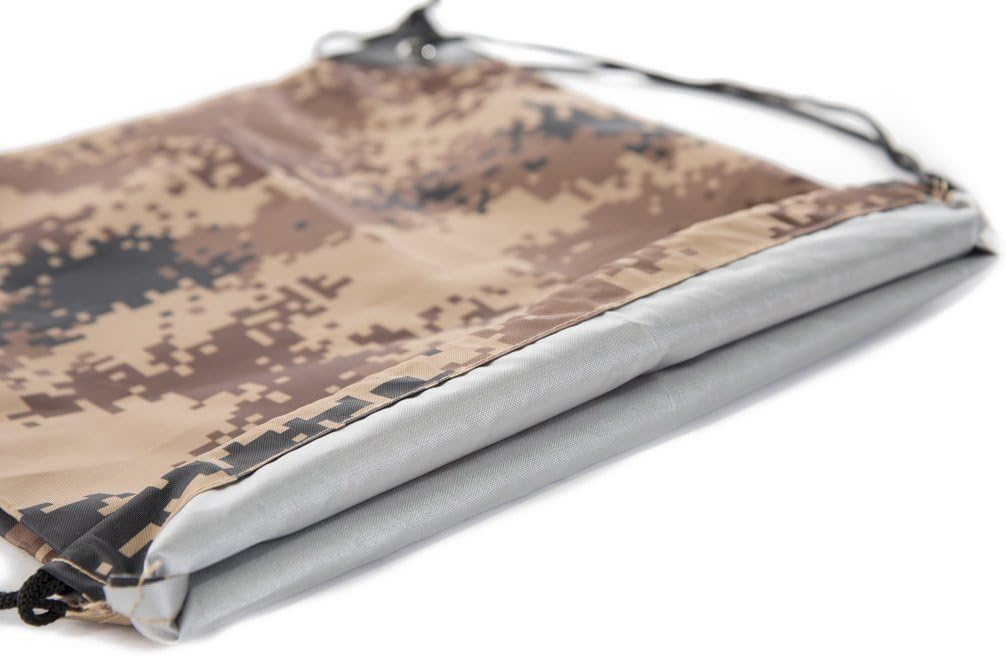 Mato & Hash Camo Drawstring Backpack| Camouflage Party Supplies for Birthdays, Outdoors, and Camping