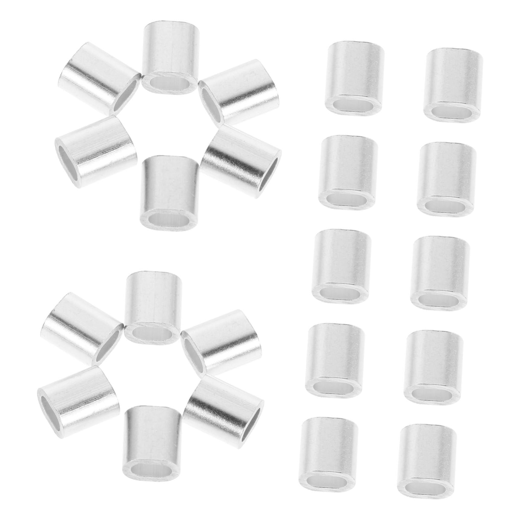 NAMOARLY Ergonomic Wire Rope Clip Clamp Set 400 Pcs Aluminum Clamps for Cable Management Fastening