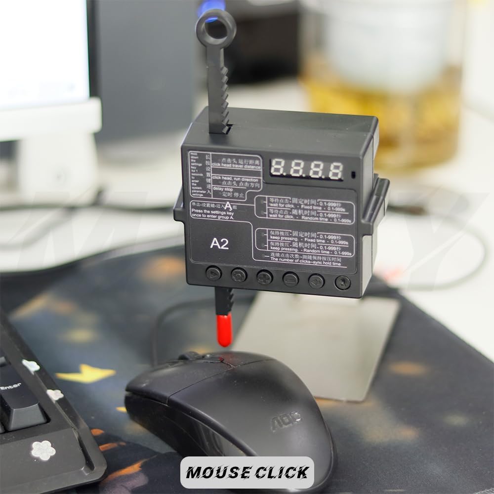 Auto Clicker Mouse Jiggler, USB Keyboard Clicker z regulacją timera