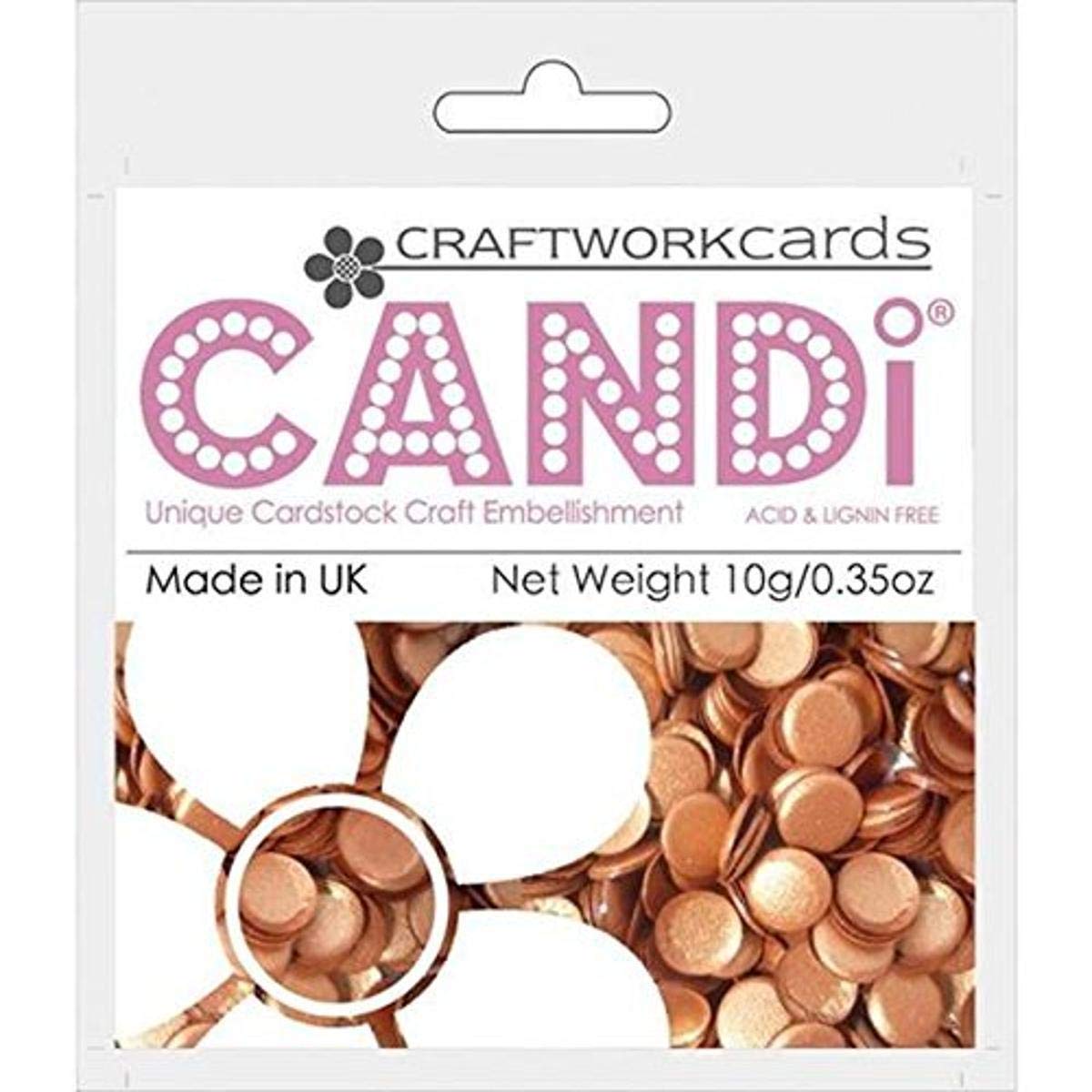 Craftwork Cards Candi Dot Color Pop Embellishments, 0.35-Ounce, Butterscotch
