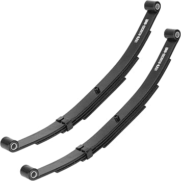 SEHNSUCHT Trailer Leaf Spring, 4 Leaf 1750lb Capacity Double Eye Leaf Springs for 3500lb Trailer Axle, 25-1/4"L, 1.75" Width, 3 Free Open of Leaf Spring, Replace for SW4B, 2 Pieces