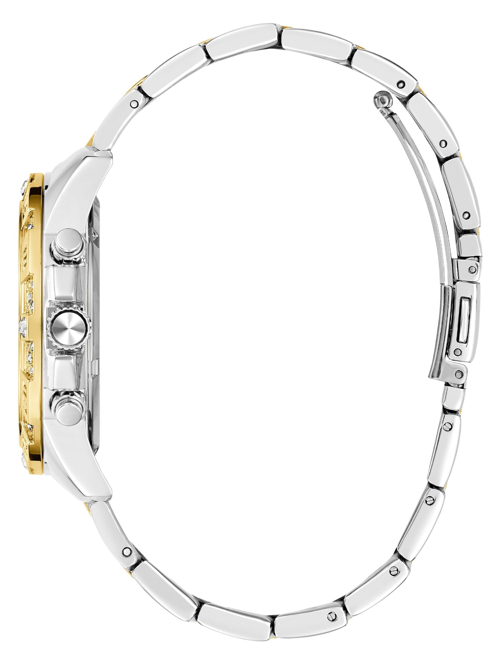 GUESS Damen Uhr Armbanduhr Majesty Edelstahl