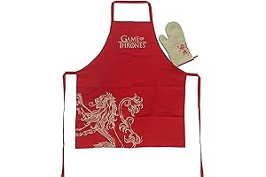 Game of Thrones House Lannister Apron and Mitten Set: The Perfect Kitchen Regalia for Fans