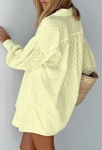 Miniatura 4 de Fixmatti 2 Piece Outfits Long Sleeve Button Down Shirt and Shorts Sweatsuit Lounge Sets