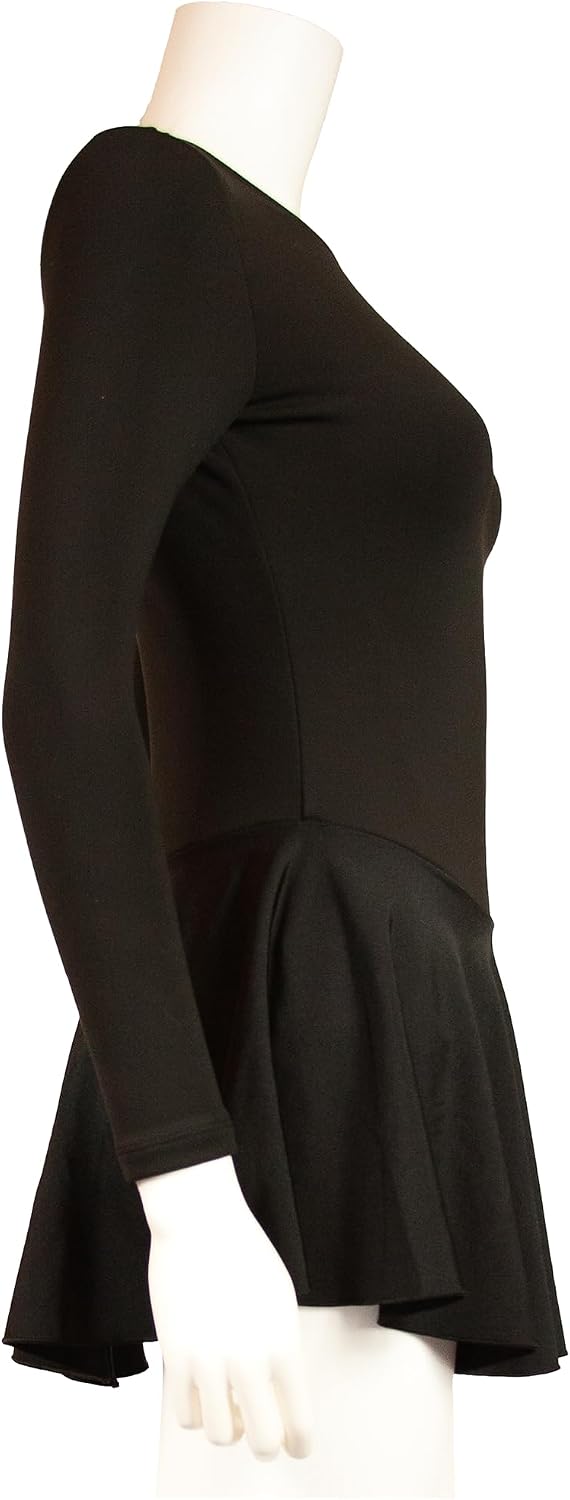 Premium Black Examination Dress – Pro-Weight Figure Skating Test Dress
