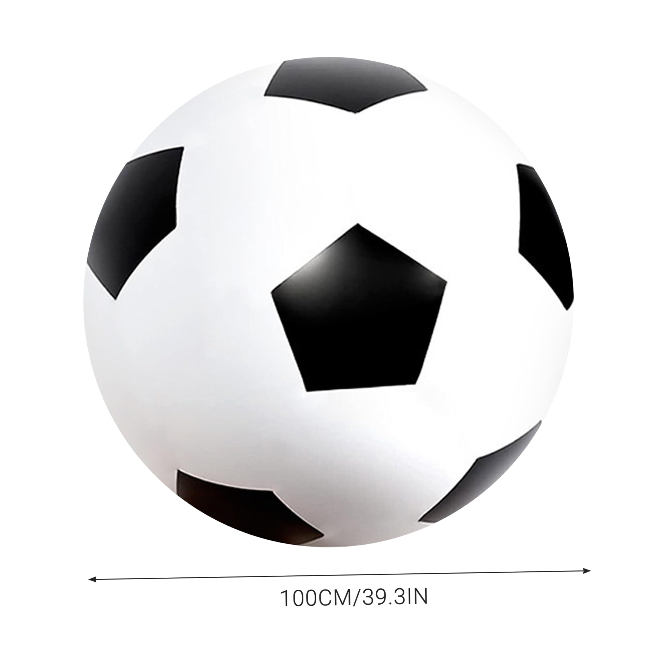 Balón de fútbol Inflable Gigante de 2 uds., balón de Playa de fútbol Inflable de PVC para diversión al Aire Libre, Gigante de 39, 37 Pulgadas