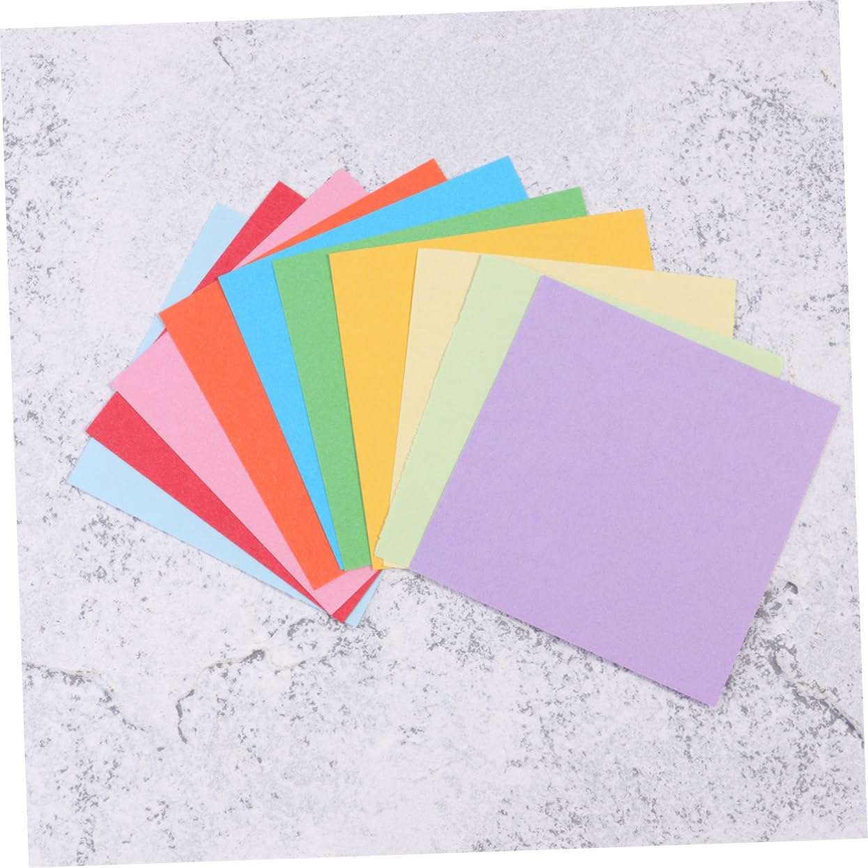 HOMSFOU 2000 Stück Bastelpapier Doppelseitiges Origami Faltpapier Farben Quadratische Papierblätter für Diy Projekte und Kreative Bastelideen