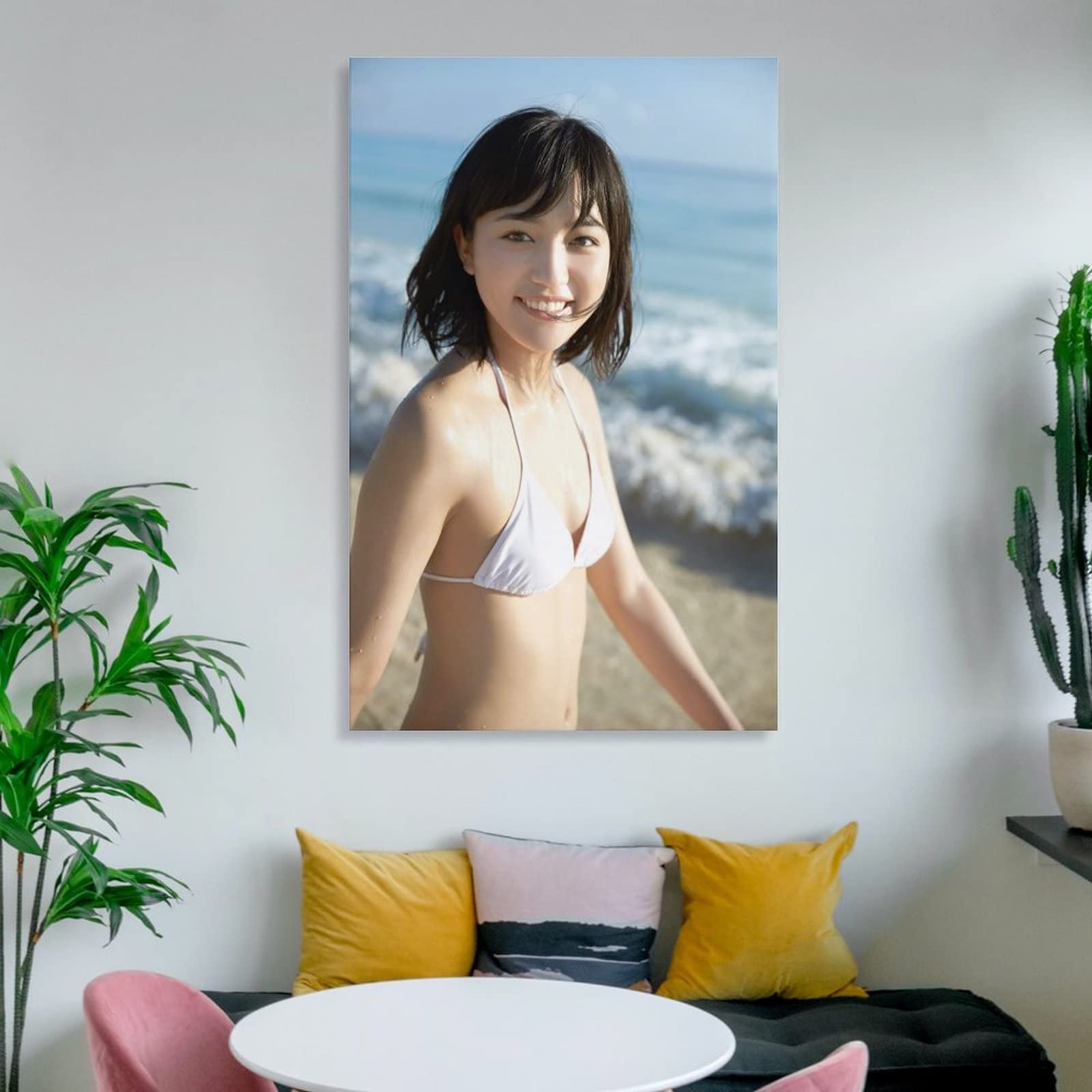 川口春奈水着写真ビキニポスターかわいいアートパネル タペストリー 壁飾り 印刷 ポスター バスルーム 寝室装飾 絵画 ウォールアート  Amazon.co.jp: 川口春奈6ポスター水着写真ビキニかわいいアートパネル 壁アート キャンバス プリント リビング 寝室 ダイニングルーム  ..., image size:1600x1600