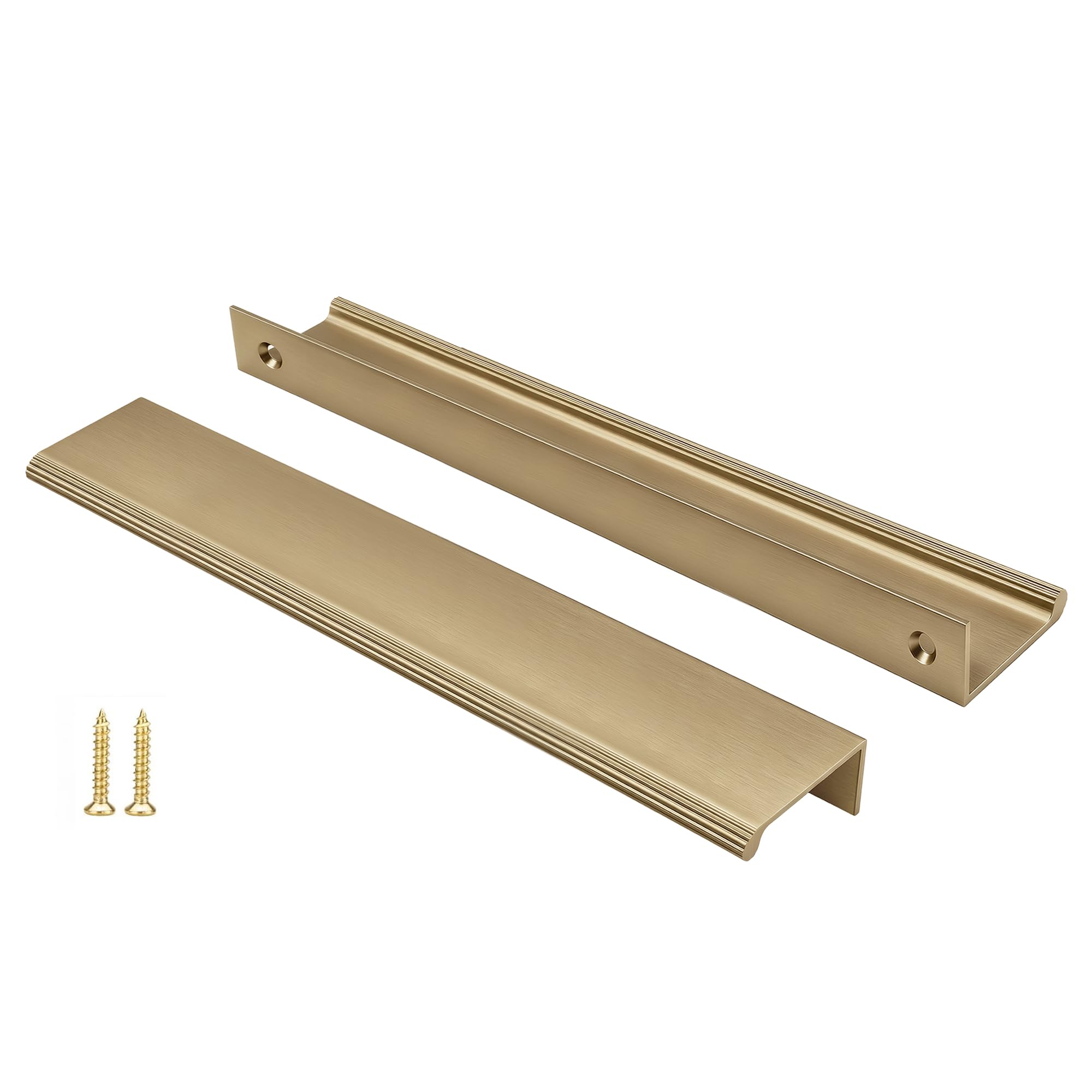 Peaha 10 Pack 7-9/16" Champagne Bronze Cabinet Pulls Finger Pulls